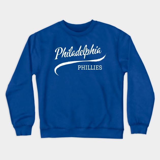 Philadelphia Phillies Wave Crewneck Sweatshirt by CityTeeDesigns